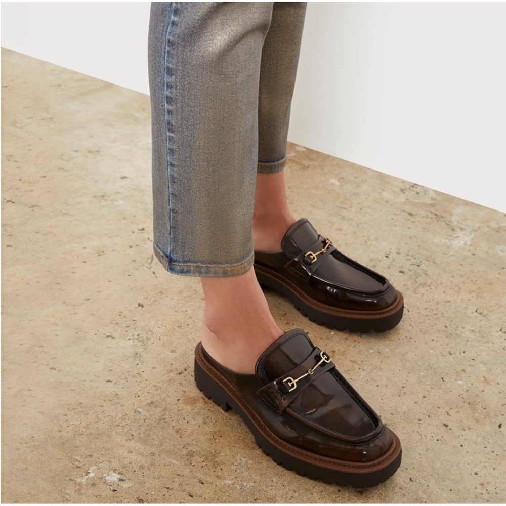 Sam Edelman Lennon Loafer Mule Chestnut 6
